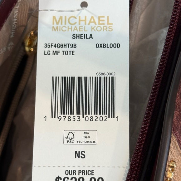 Michael Kors Shiela: Genuine/Authentic : Tote Large MF Tote - Picture 11 of 14